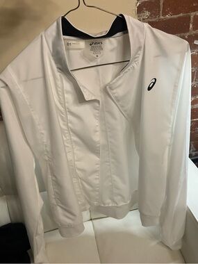 ASICS Women's Classic White Bomber Jacket